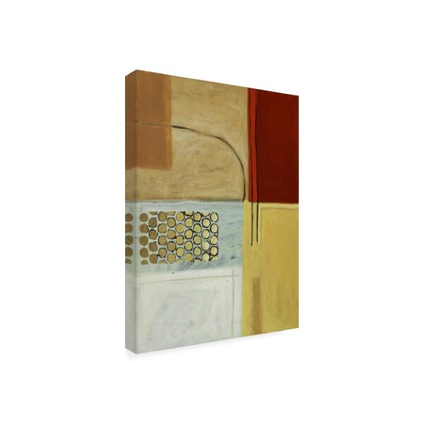 Pablo Esteban 'Squares With Gold Circles' Canvas Art,14x19